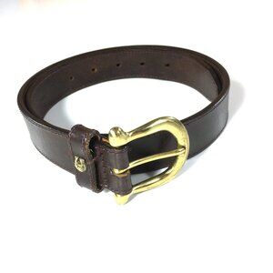 Etienne Ainger Brown Leather Belt Womens Size S Small 28"